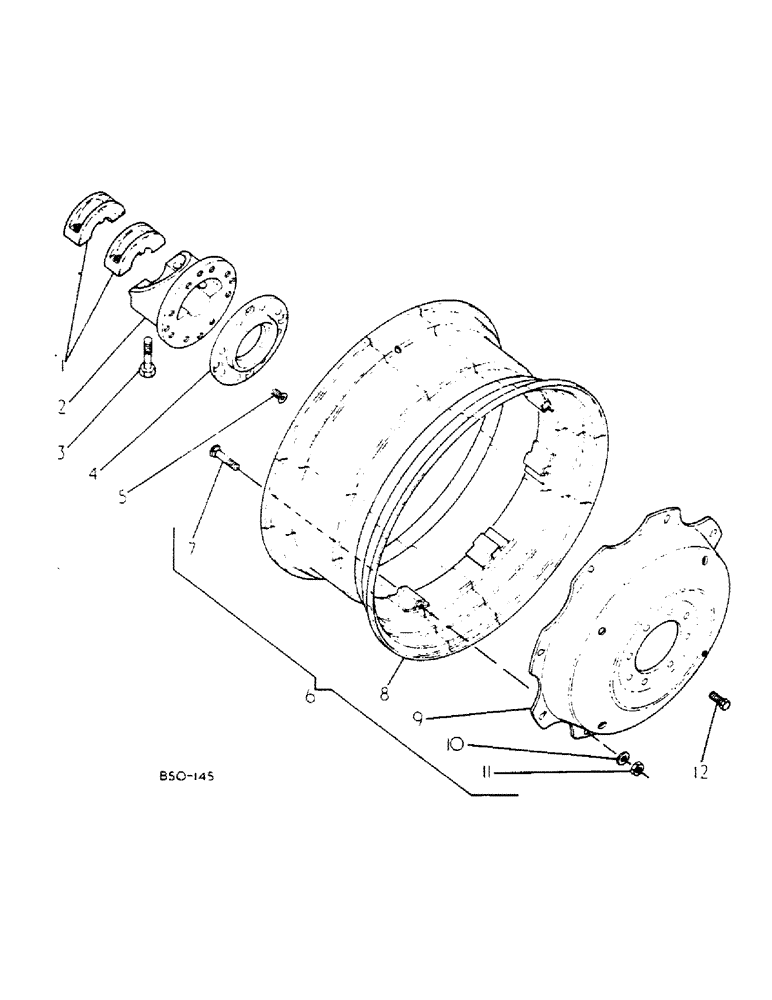 Схема запчастей Case IH 784 - (15-05) - WHEELS AND TRACTION, REAR WHEELS DW14-30 AND DW16-30, ROW CROP TRACTORS Wheels & Traction