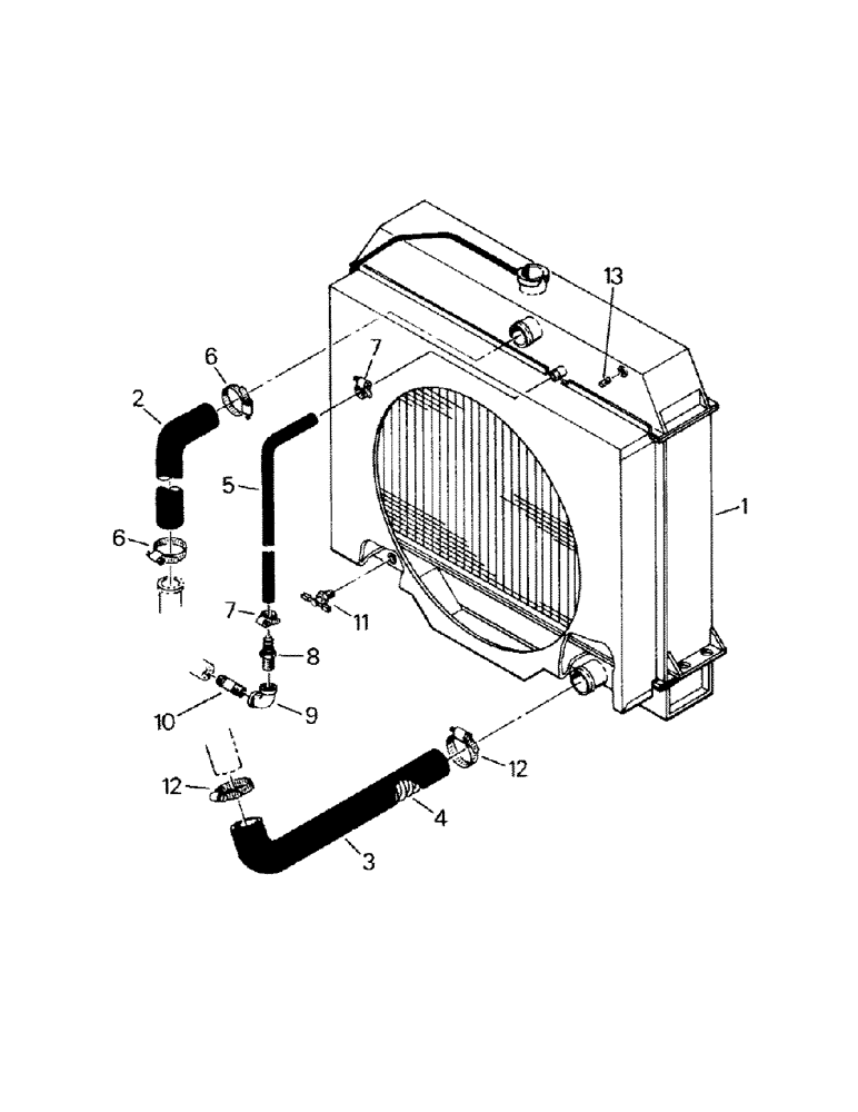 Схема запчастей Case IH SM-325 - (04-25) - RADIATOR AND HOSES, CAT 3406 ENGINE (04) - Drive Train