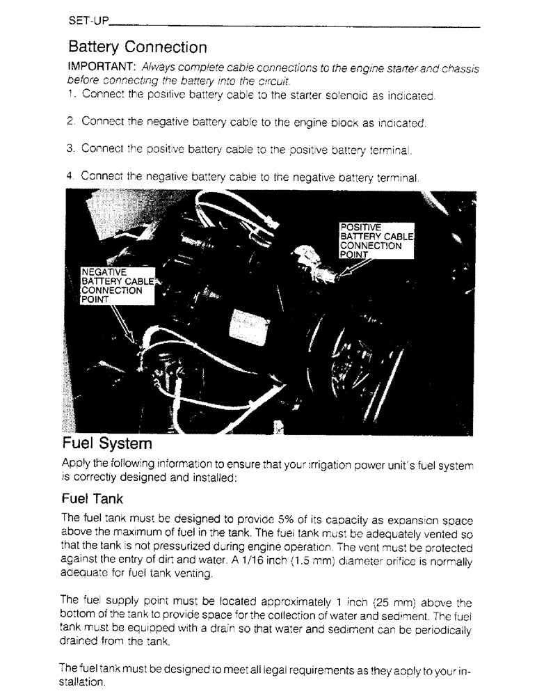 Схема запчастей Case IH 6830TA - (1-48) - SET-UP, BATTERY CONNECTION 