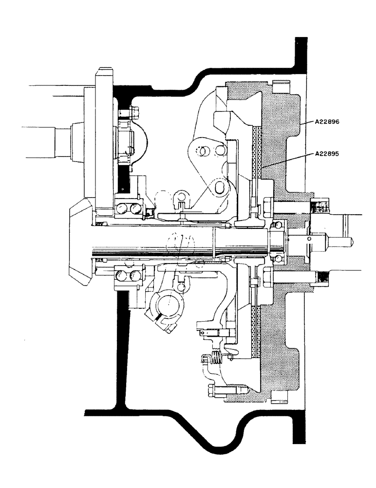 Схема запчастей Case IH 940 - (6-28) - CLUTCH ASSEMBLY-HAND OPERATED (06) - POWER TRAIN