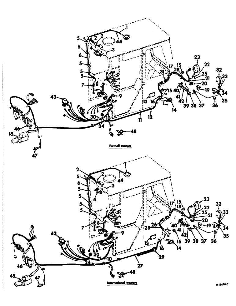 Схема запчастей Case IH 21206 - (G-15) - ELECTRICAL SYSTEM, TRACTOR CAB WIRING AND CONNECTIONS (06) - ELECTRICAL SYSTEMS