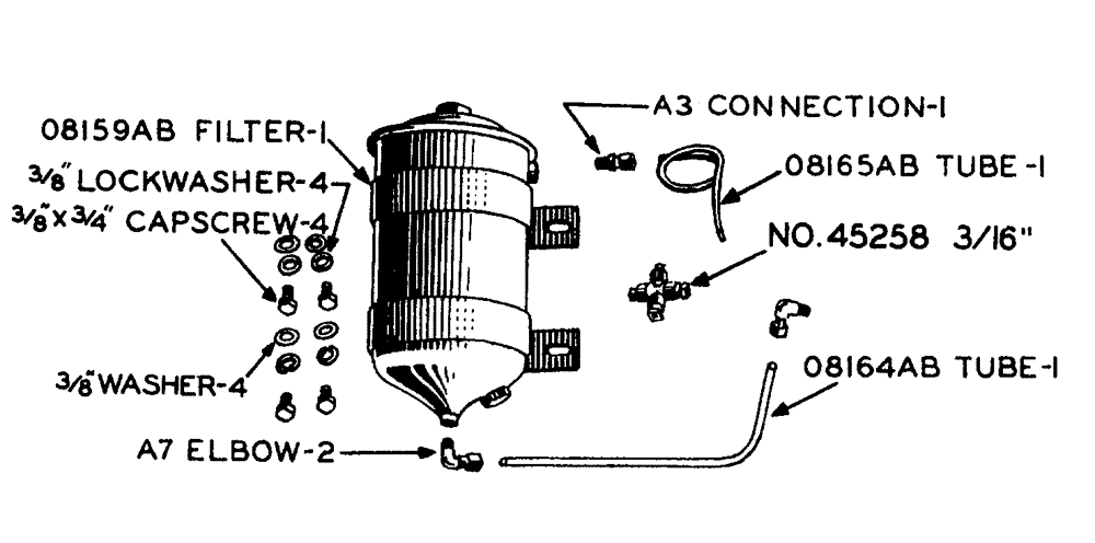 Схема запчастей Case IH LA-SERIES - (005) - OIL FILTER (02) - ENGINE