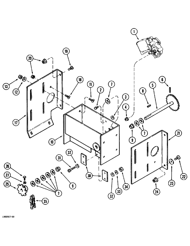 Схема запчастей Case IH 1670 - (9B-06) - ROTOR DRIVE ADJUSTMENT (14) - ROTOR, CONCANVES & SIEVE