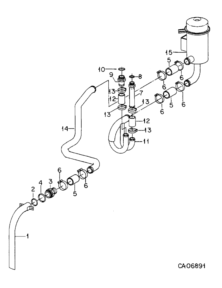 Схема запчастей Case IH 4568 - (10-01) - HYDRAULICS, HYDRAULIC FILTER AND SUCTION (07) - HYDRAULICS