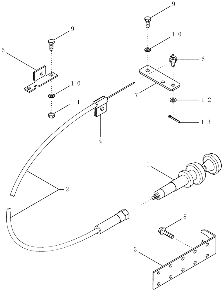 Схема запчастей Case IH PX70 - (03-01) - THROTTLE CONTROL (03) - FUEL SYSTEM