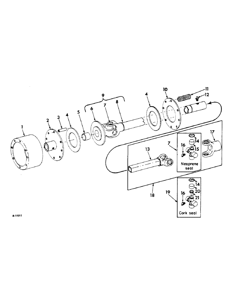 Схема запчастей Case IH 420 - (049) - FAN DRIVE LIMIT CLUTCH SHAFT, FIELD APPLICATION (74) - CLEANING