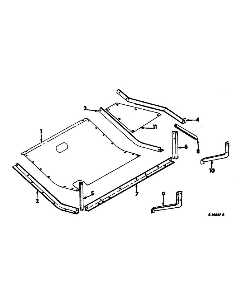 Схема запчастей Case IH 915 - (S-11) - ELEVATORS, GRAIN AUGER TROUGH SHIELD Elevators