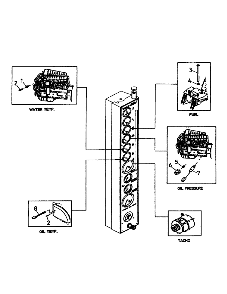 Схема запчастей Case IH 7700 - (C07-05) - SENDERS AND SWITCHES, 3306 Engine & Engine Attachments