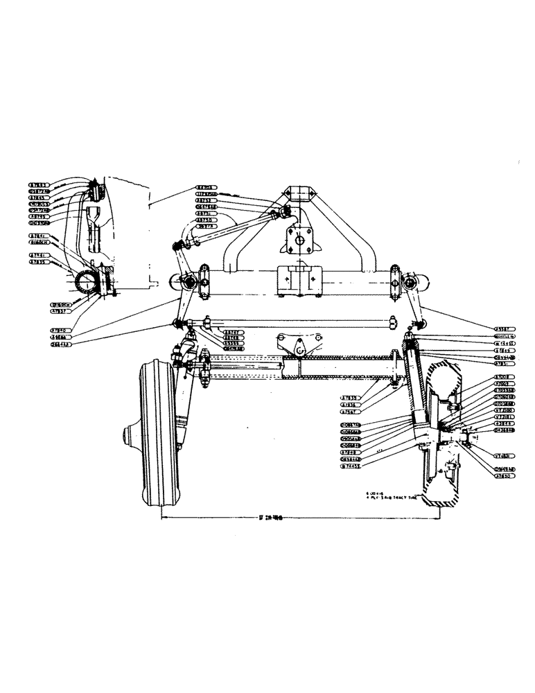 Схема запчастей Case IH 400-SERIES - (167) - ADJUSTABLE FRONT AXLE ASSEMBLY, 53" TO 82" TREAD, FOR GENERAL PURPOSE TRAC. S/N 8069698 AND AFTER (06) - POWER TRAIN