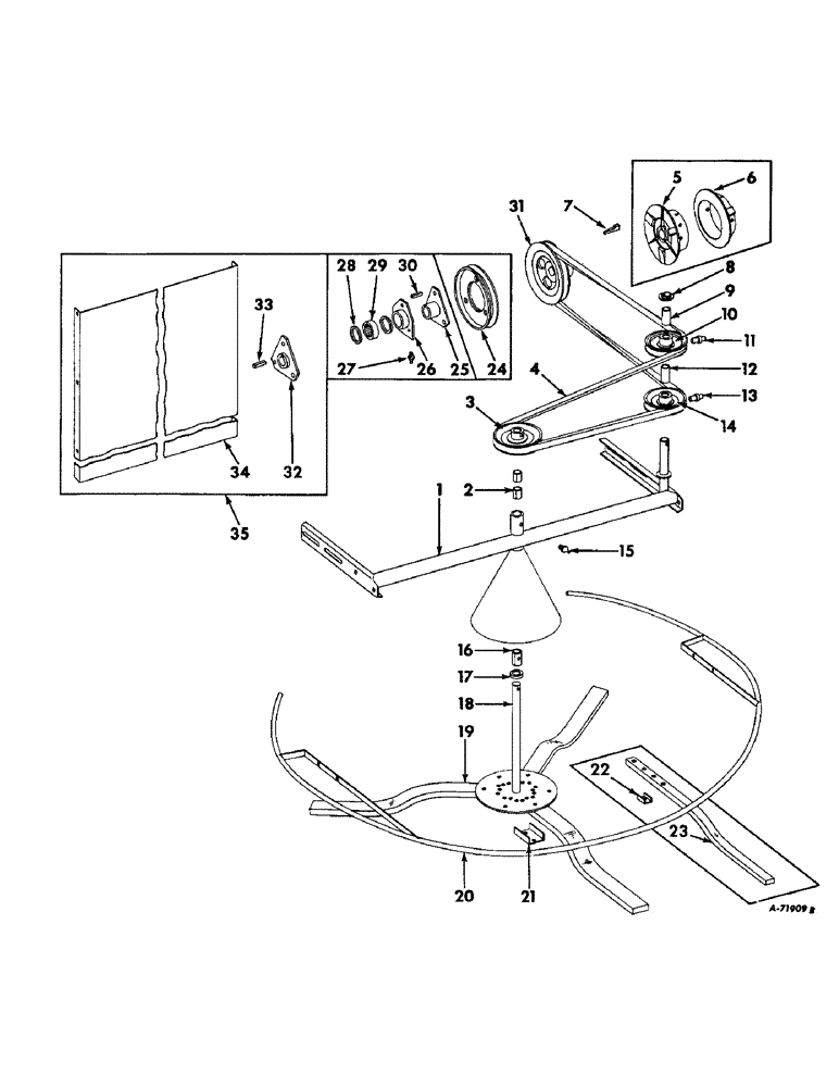 Схема запчастей Case IH 403 - (263) - STRAW SPREADER (73) - RESIDUE HANDLING