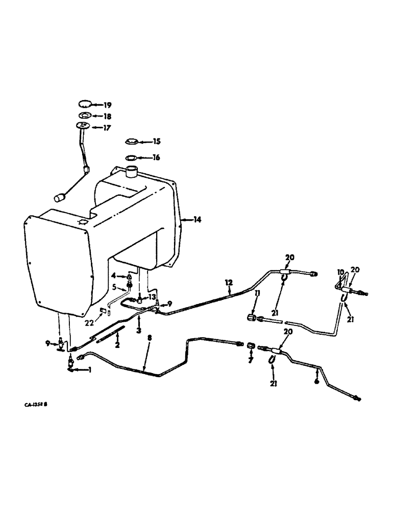 Схема запчастей Case IH 454 - (12-05) - POWER, FUEL TANK AND PIPING, DIESEL ENGINE TRACTORS Power