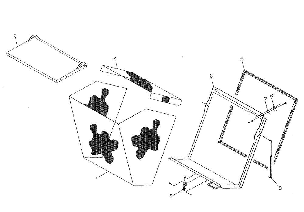 Схема запчастей Case IH 7700 - (C02[11]) - REMOTE OIL COOLER SCREEN Engine & Engine Attachments