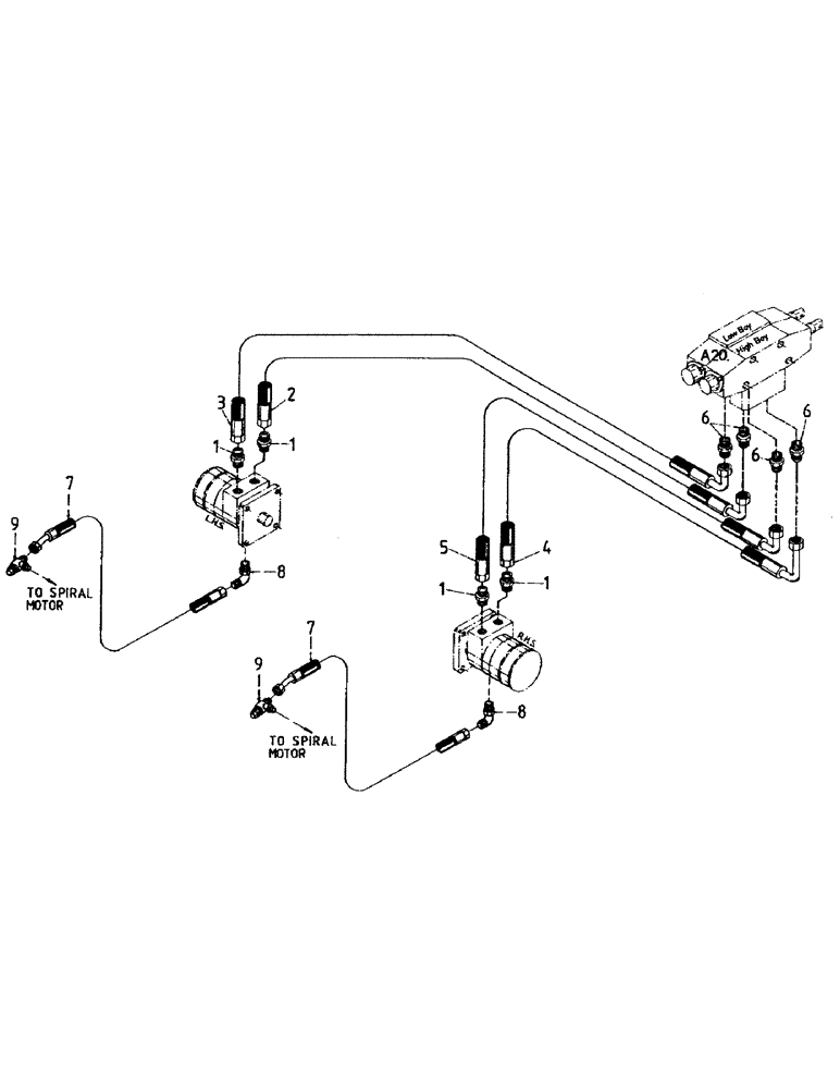 Схема запчастей Case IH 7000 - (B07-06) - HYDRAULICS, CIRCUIT, SIDETRIM KIT Hydraulic Components & Circuits