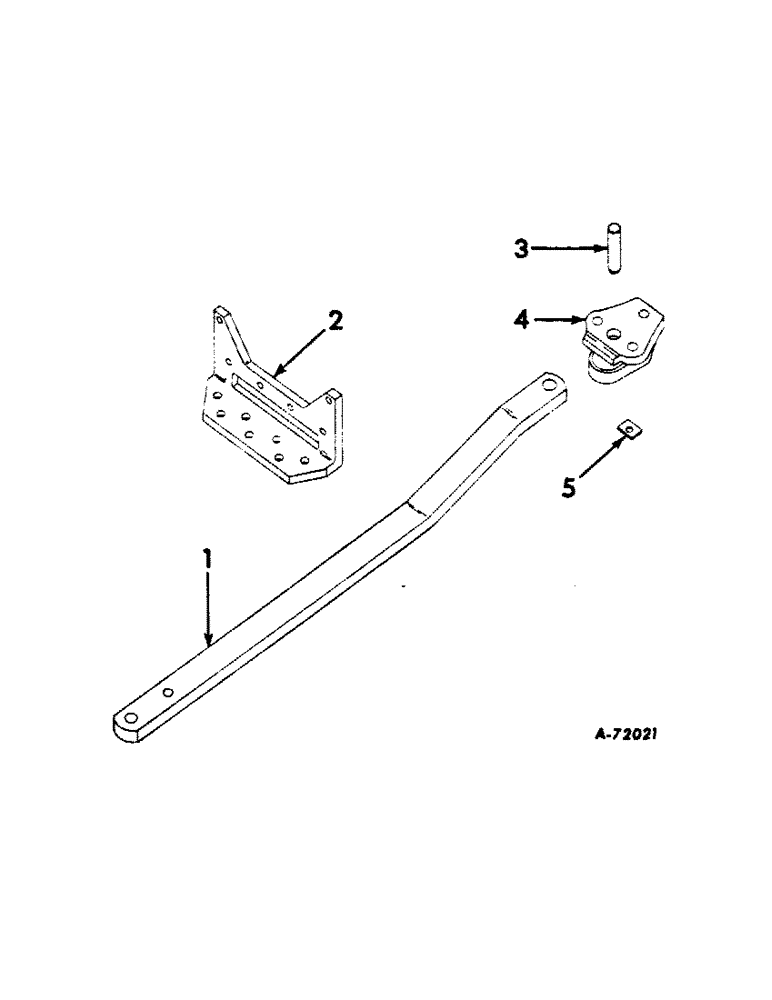 Схема запчастей Case IH 606 - (159[A]) - DRAWBARS AND HITCHES, SWINGING DRAWBAR Drawbar & Hitches