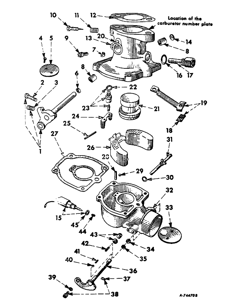 Схема запчастей Case IH 806 - (E-02) - FUEL SYSTEM, CARBURETOR, IH, GASOLINE (02) - FUEL SYSTEM