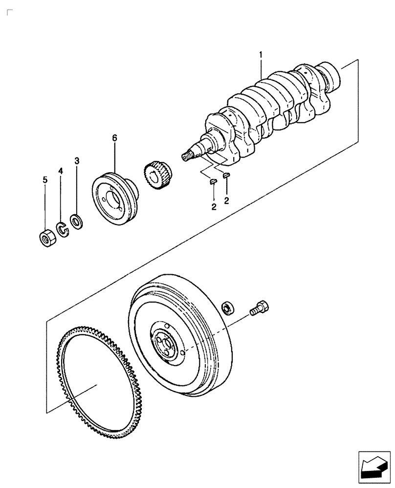 Схема запчастей Case IH FARMALL 30B - (10.103.01) - CRANKSHAFT (10) - ENGINE