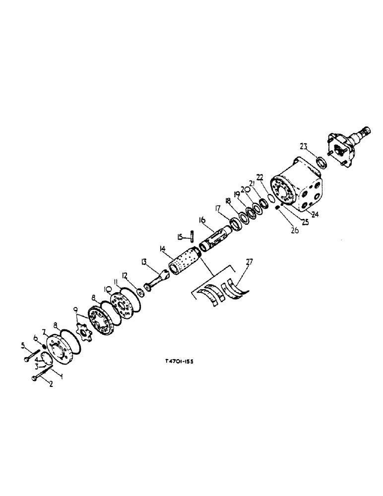 Схема запчастей Case IH 474 - (10-24) - TEGRAL HYDROSTATIC STEERING VALVE (07) - HYDRAULICS