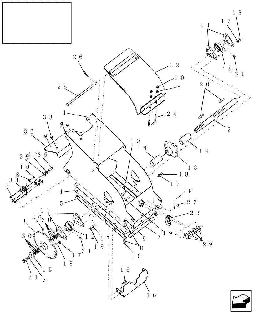 Схема запчастей Case IH 9120 - (80.101.08) - ELEVATOR HEAD (80) - CROP STORAGE/UNLOADING