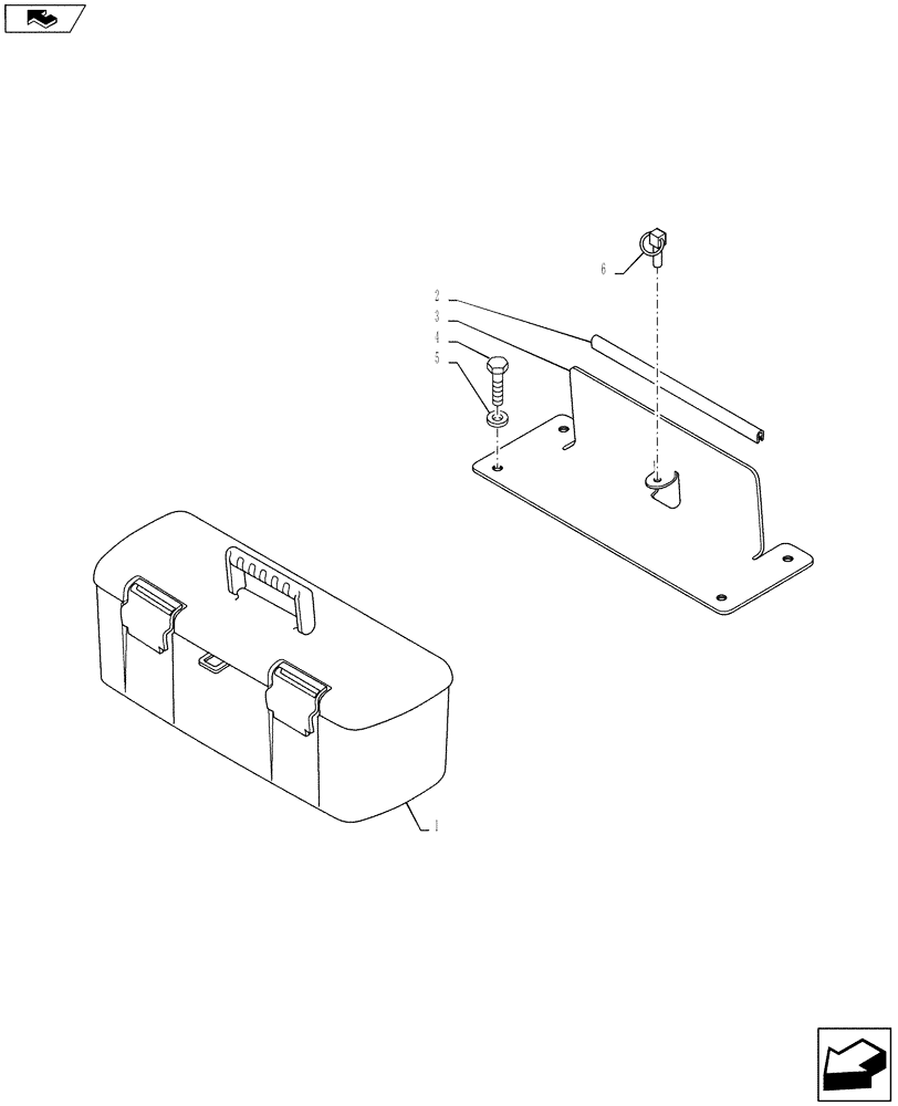 Схема запчастей Case IH PUMA 160 - (88.100.01) - TOOL BOX (88) - ACCESSORIES