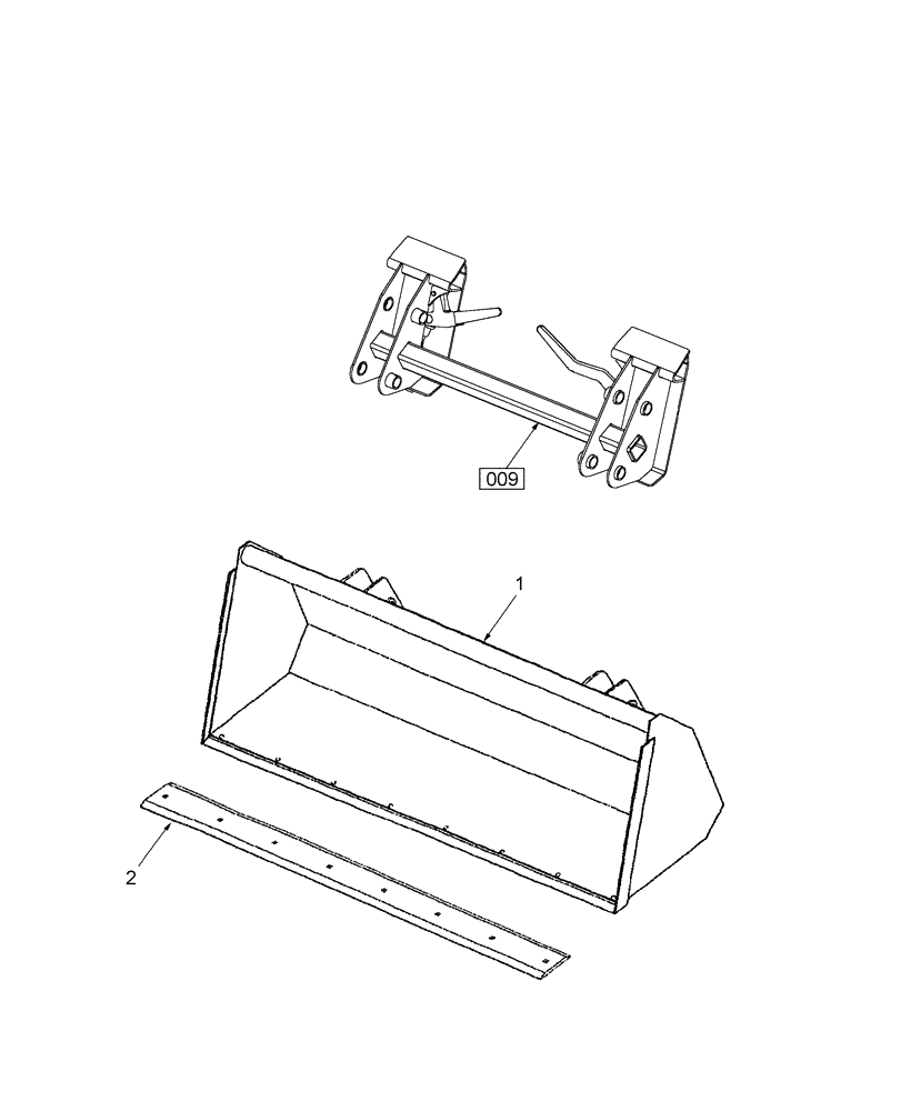 Схема запчастей Case IH LX114 - (006) - BUCKETS & CUTTING EDGES 