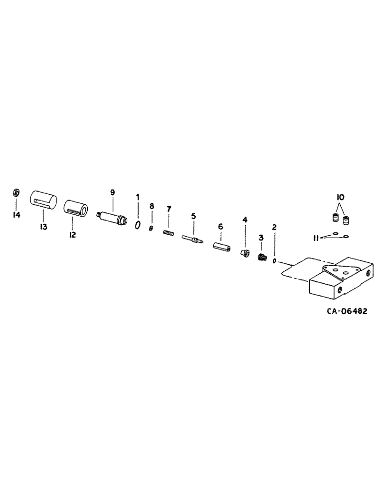 Схема запчастей Case IH 1460 - (10-69) - HYDRAULICS, DUAL VALVE ASSY, FOR FRENCH 825 HEADER, FOR COMBINES S/N 22001 AND ABOVE (07) - HYDRAULICS
