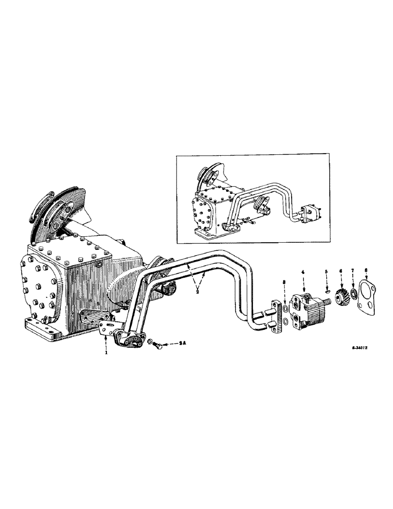 Схема запчастей Case IH SUPER A-1 - (237) - HYDRAULIC SYSTEM, TOUCH-CONTROL, PUMP DRIVE GEAR AND MANIFOLD TUBES (07) - HYDRAULIC SYSTEM