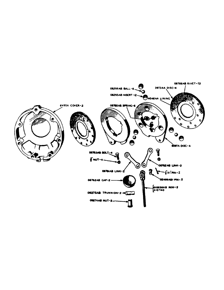 Схема запчастей Case IH 700 - (126) - DIFFERENTIAL BRAKE (07) - BRAKES