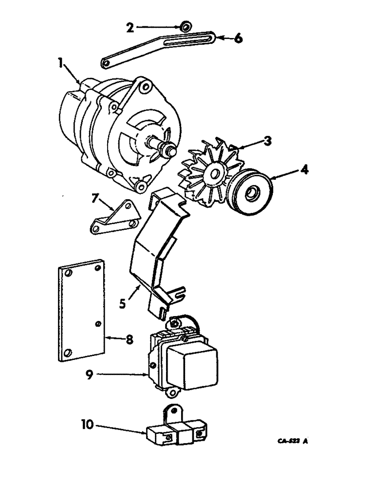 Схема запчастей Case IH 21026 - (08-02) - ELECTRICAL, ALTERNATOR GENERATOR AND CONNECTIONS (06) - ELECTRICAL