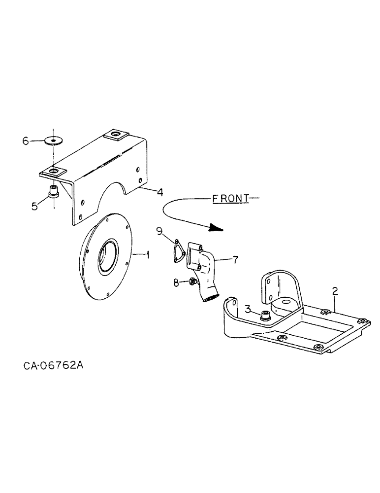 Схема запчастей Case IH 6388 - (12-03) - POWER, ENGINE MOUNTING Power
