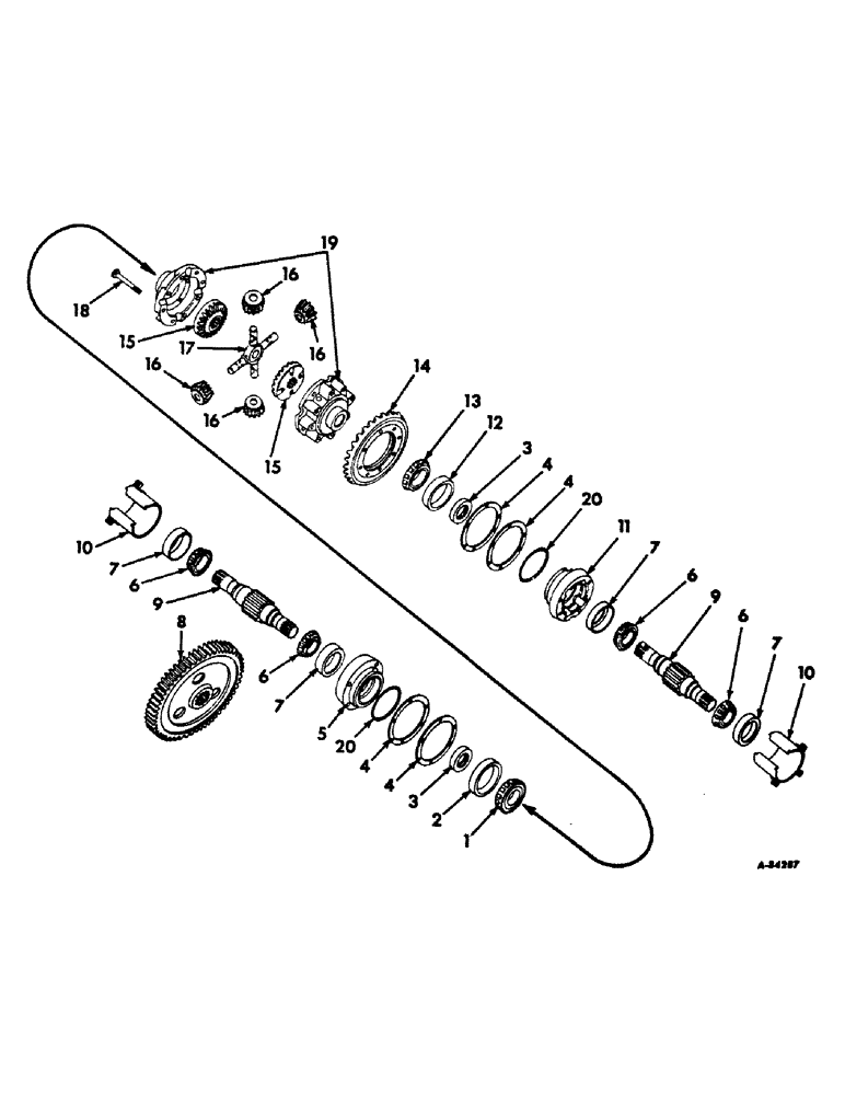 Схема запчастей Case IH 21206 - (B-11) - POWER TRAIN, DIFFERENTIAL (03) - POWER TRAIN