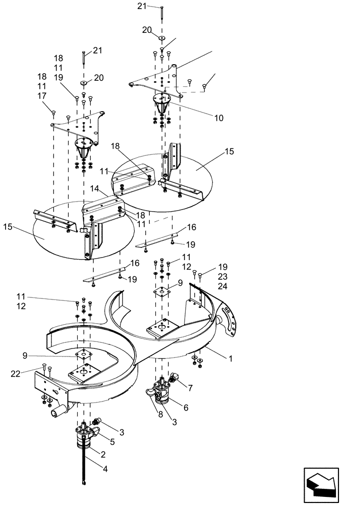 Схема запчастей Case IH 7130 - (74.135.07[01]) - CHAFF SPREADER ASSEMBLY (74) - CLEANING