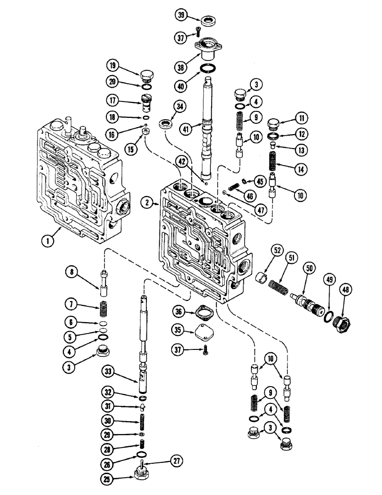Схема запчастей Case IH 2090 - (8-358) - HYDRAULICS, POWER SHIFT CONTROL VALVE ASSEMBLY (08) - HYDRAULICS