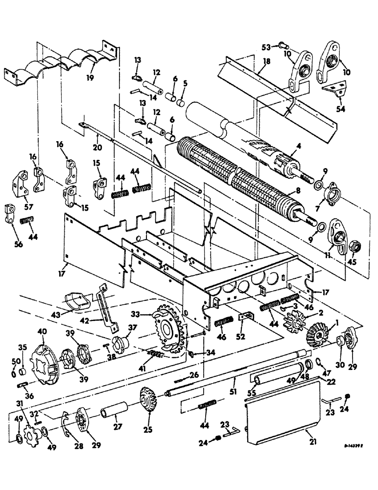 Схема запчастей Case IH 234 - (C-04) - HUSKER, HUSKER FRAME AND STAND (58) - ATTACHMENTS/HEADERS