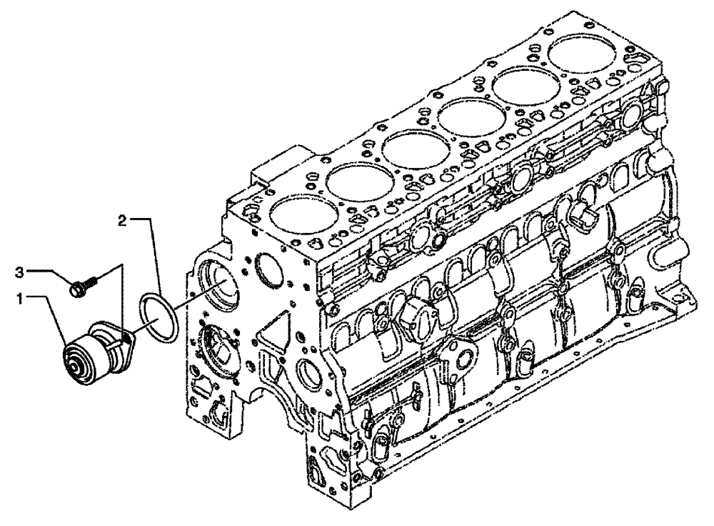 Схема запчастей Case IH SPX3320 - (03-014) - WATER PUMP (01) - ENGINE