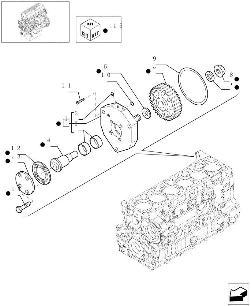 Схема запчастей Case IH STEIGER 435 - (02-68) - BELT PULLEY DRIVE & COVER, STEIGER 385 / 435 (02) - ENGINE