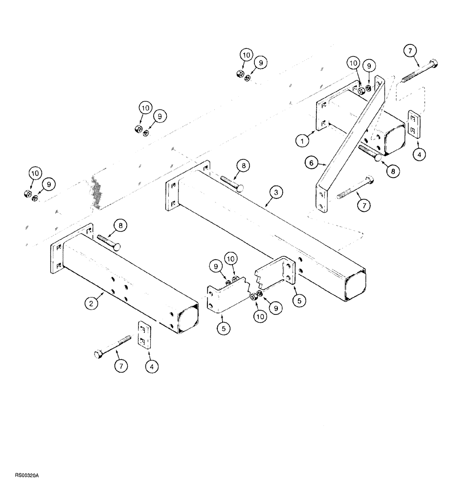Схема запчастей Case IH 5700 - (9-068) - FRAME EXTENSIONS, LEVEL LIFT MODELS, VERTICAL FOLD AND DOUBLE FOLD (18) - MISCELLANEOUS
