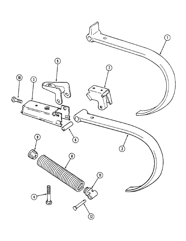 Схема запчастей Case IH 4500 - (9-098) - TOOLING EQUIPMENT, VIBRA SHANK (09) - CHASSIS/ATTACHMENTS