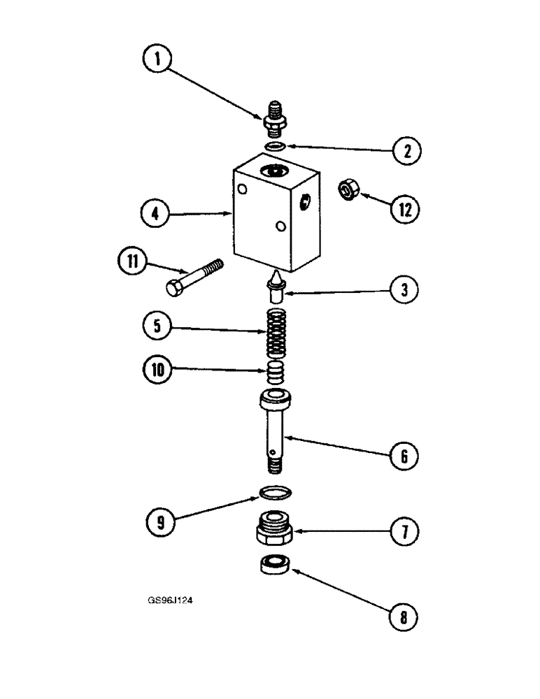 Схема запчастей Case IH 1660 - (6-14) - FOOT-N-INCH VALVE (03) - POWER TRAIN