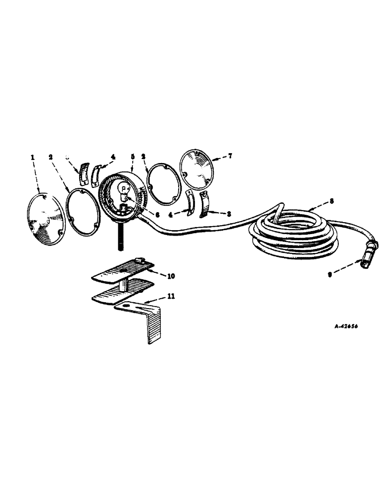 Схема запчастей Case IH 350 - (113) - ELECTRICAL SYSTEM, CARBURETED ENGINE, SAFETY LIGHT (06) - ELECTRICAL SYSTEMS