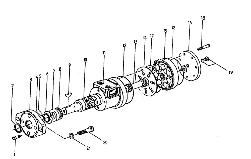 Схема запчастей Case IH 7700 - (B02-20) - HYDRAULIC MOTOR * S CHAR-LYNN: 22.6 CU.IN. Hydraulic Components & Circuits