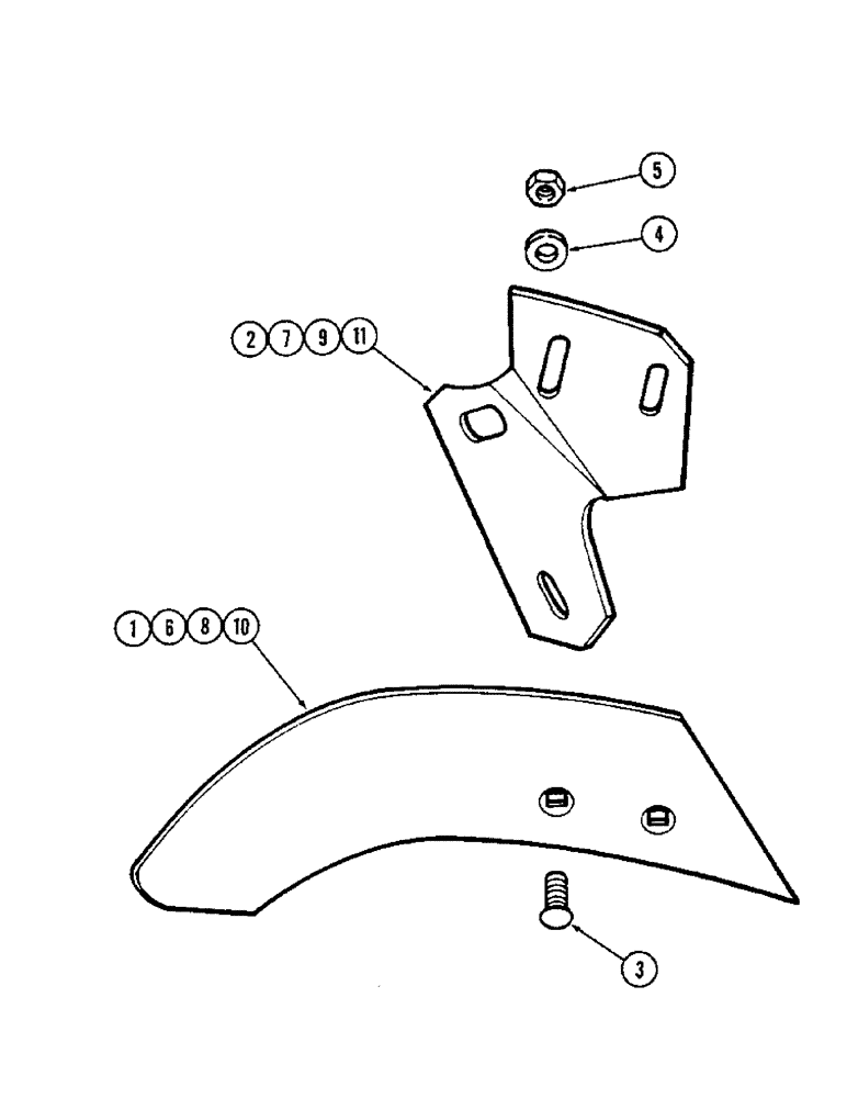 Схема запчастей Case IH 600-SERIES - (44) - TRASHBOARDS, GENERAL PURPOSE BOTTOM, RIGHT HAND 