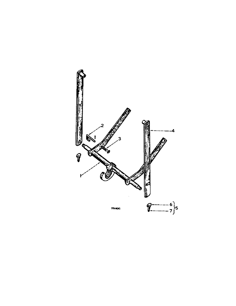 Схема запчастей Case IH 2300 - (6-06[A]) - ATTACHMENTS, AUTOMATIC HITCH ATTACHMENT Attachments