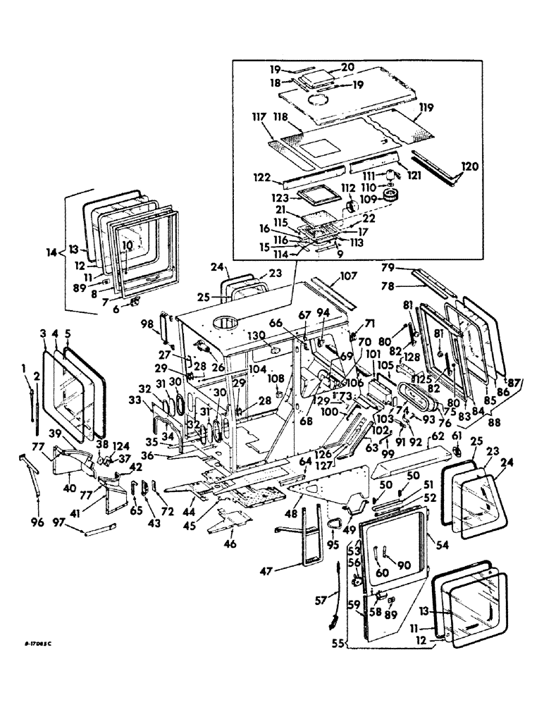 Схема запчастей Case IH 756 - (N-03) - PARTS ACCESSORIES AND ATTACHMENTS, TRACTOR CAB AND CONNECTIONS, ALLEN CABS Accessories & Attachments