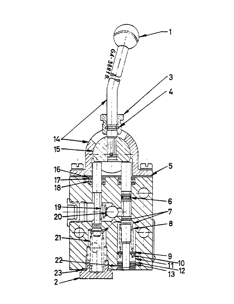 Схема запчастей Case IH 833 - (10-60) - CONTROL VALVE, SINGLE ACTING (07) - HYDRAULICS