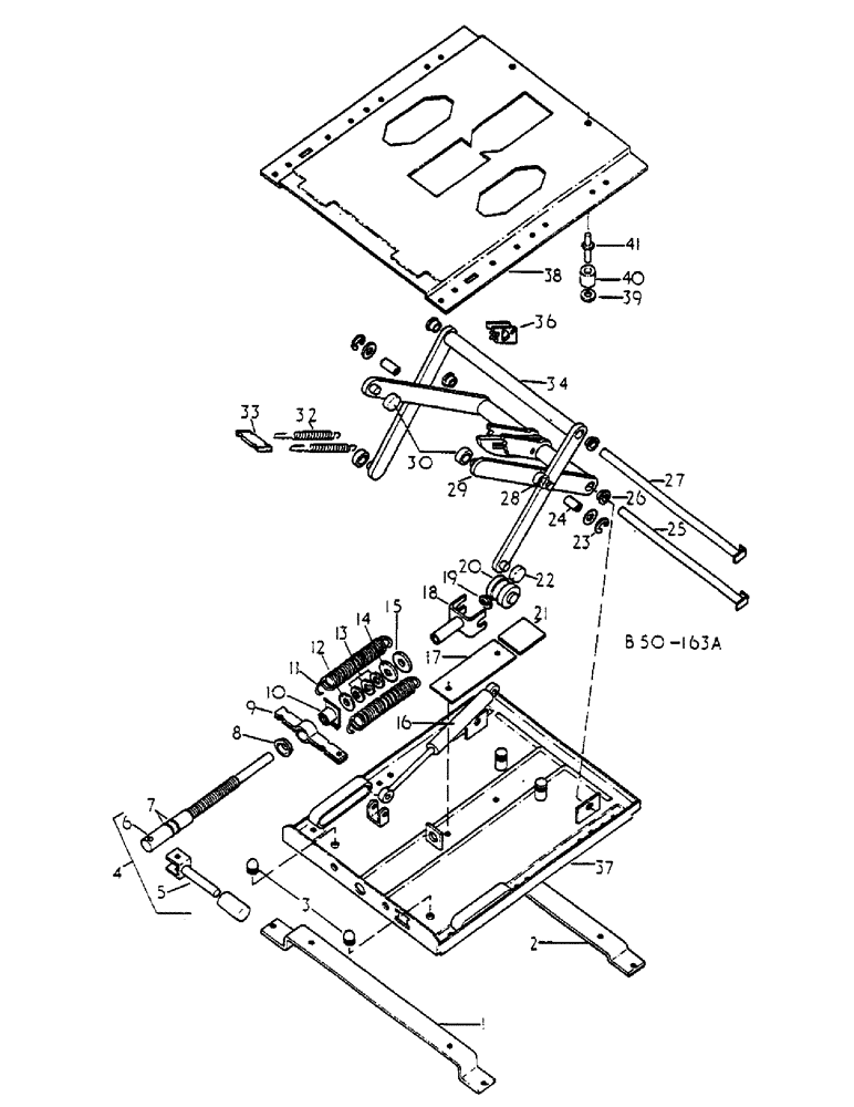 Схема запчастей Case IH 684 - (13-064) - SEAT SUSPENSION, GRAMMER (05) - SUPERSTRUCTURE