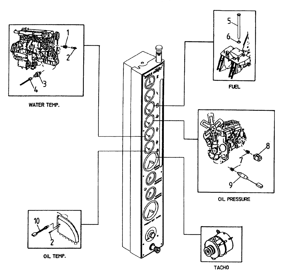 Схема запчастей Case IH 7700 - (C07[04]) - SENDERS AND SWITCHES {M11} Engine & Engine Attachments