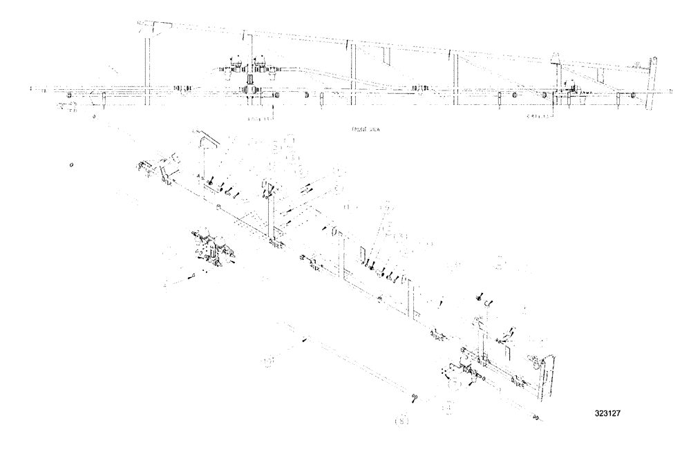 Схема запчастей Case IH SPX3200 - (09-066) - BOOM PLBG. GRP., 6-SECT. MID (78) - SPRAYING