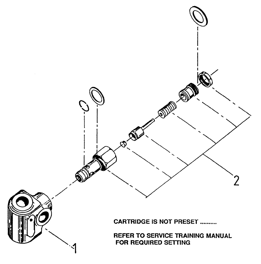 Схема запчастей Case IH 7700 - (B04[65A]) - HYDRAULIC RELIEF VALVE {BASECUTTER} Hydraulic Components & Circuits