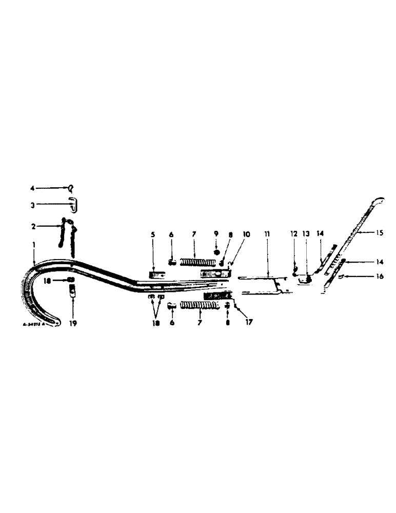 Схема запчастей Case IH 193 - (K-2) - BEAM AND ADJUSTING LINK 