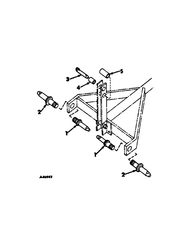 Схема запчастей Case IH 340 - (X-08) - THREE POINT HITCH, CATEGORY I & II 